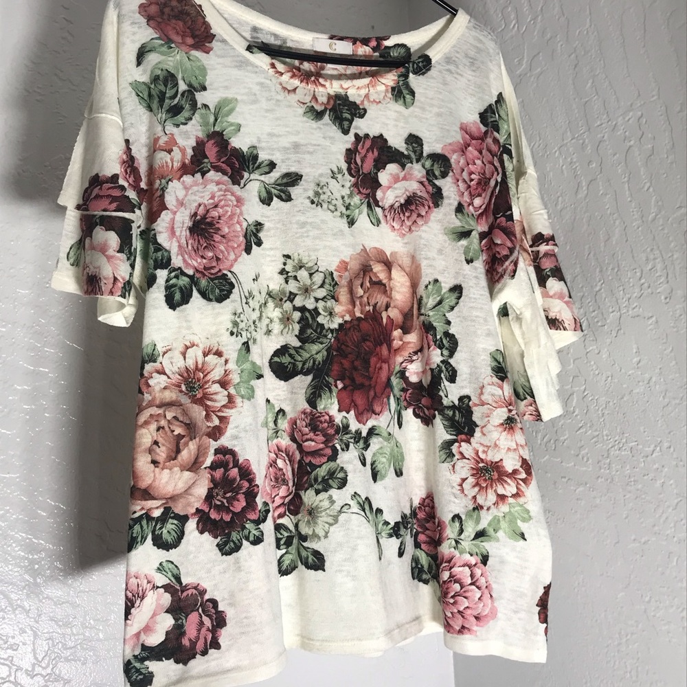 Floral Painting Top